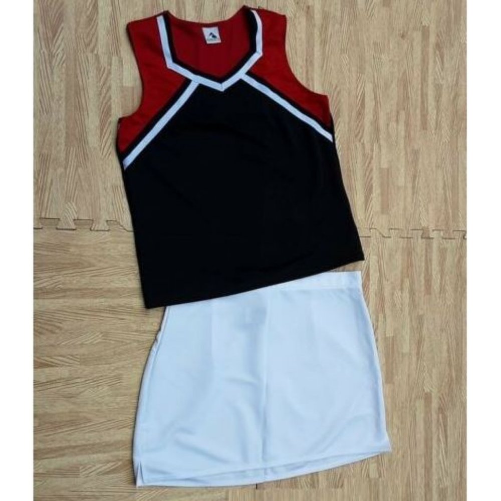 NEW XL REAL ADULT CHEERLEADER UNIFORM TOP SKIRT